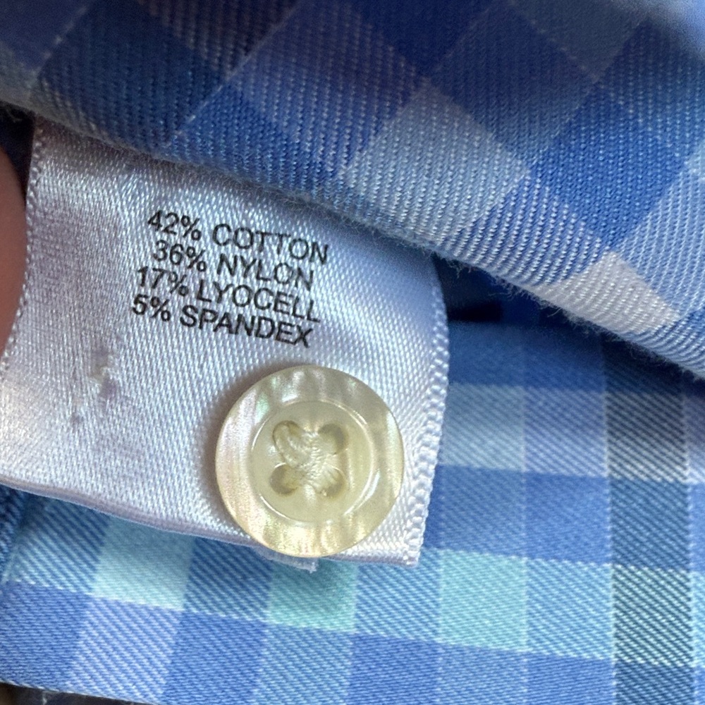 TWO!! Peter Millar shirts, one is blue and one is white, both size XXL - Picture 5 of 9